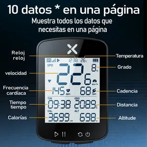 Ordenador de bicicleta GPS inalámbrico con pantalla LCD Velocímetro impermeable para ciclistas - Product Image 3