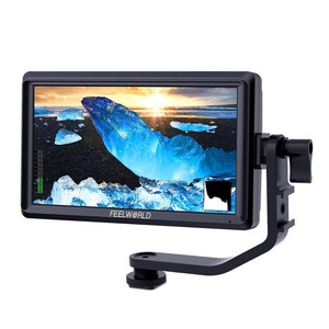 FEELWORLD S55 5.5 Inch IPS on Camera Field DSLR Monitor Focus Assist 1280x720 Support 4K HD-MI Input DC Output Include Tilt Arm - Product Image 1
