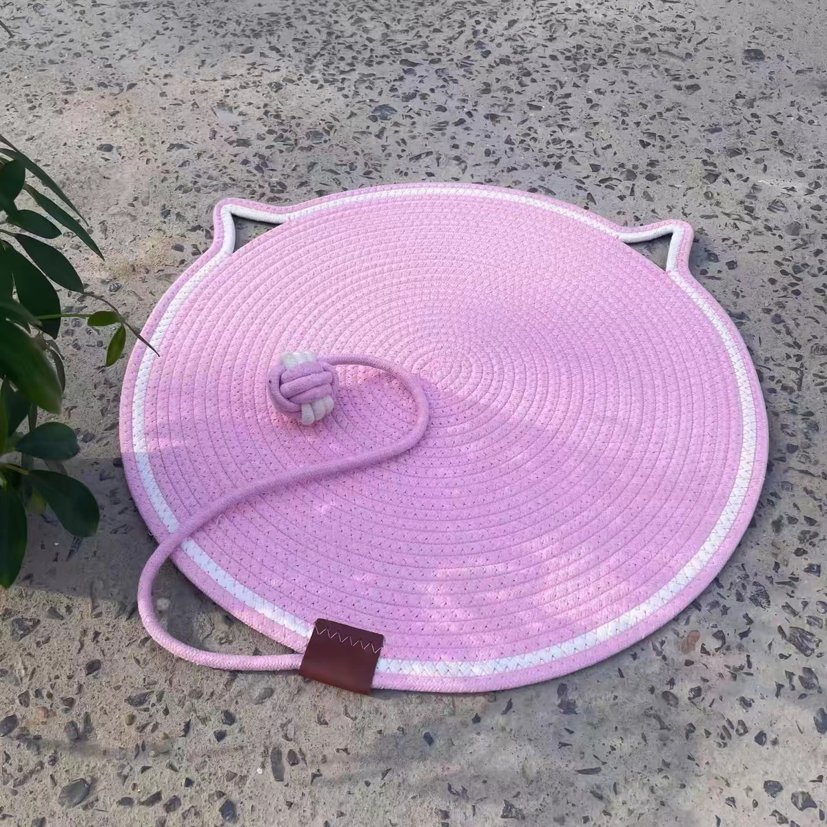 Pink toy ball integrated mat