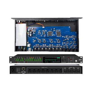 Procesador de audio digital profesional 4 entradas 8 salidas Audio FIR sistema Dsp Chip AK5552 Material de metal hecho en EE. UU. - Product Image 4