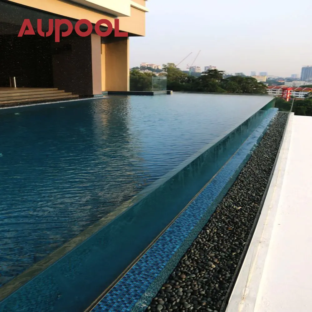 Villa de fibra de vidrio enterrada piscina exterior intex piscina interior