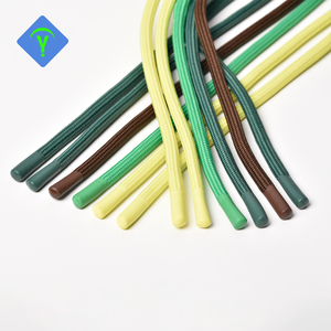 Factory Fast Shipping Stock 5mm <strong>Custom</strong> Raised Logo Pants Draw Cord Lace With Plastic Tip Round Shorts Rope Braided <strong>String</strong> - Product Image 4
