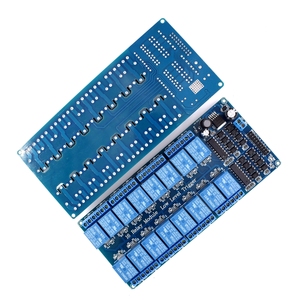 16 kanal röle kalkanı modülü DC 5V 12V Optocoupler ile LM2576 mikrodenetleyici arayüzü güç rölesi arduino DIY kiti için