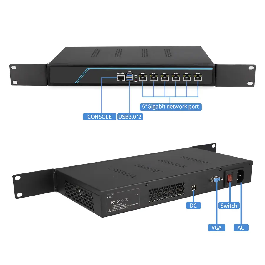 Withan PFsense ไฟร์วอลล์ซอฟท์เราเตอร์ TPM 3.0 Quad Core N5105 Nic กิกะบิตอีเธอร์เน็ต Intel I226 ที่มินิพีซีเครือข่ายอุปกรณ์