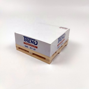 定制商务标志印刷Notecube木制托盘粘合剂3D块便签记事本垫纸块笔芯 - Product Image 1