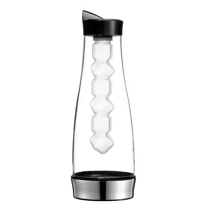 O carafe de vidro da resfriamento da base inteligente, carafe de café frio da forma única com tubo de resfriamento