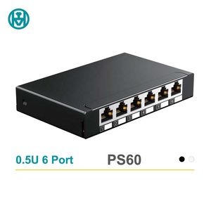 Enmane 4端口6端口8端口迷你FTP Cat6屏蔽台式IDC Rj 45网络接线板 - Product Image 1