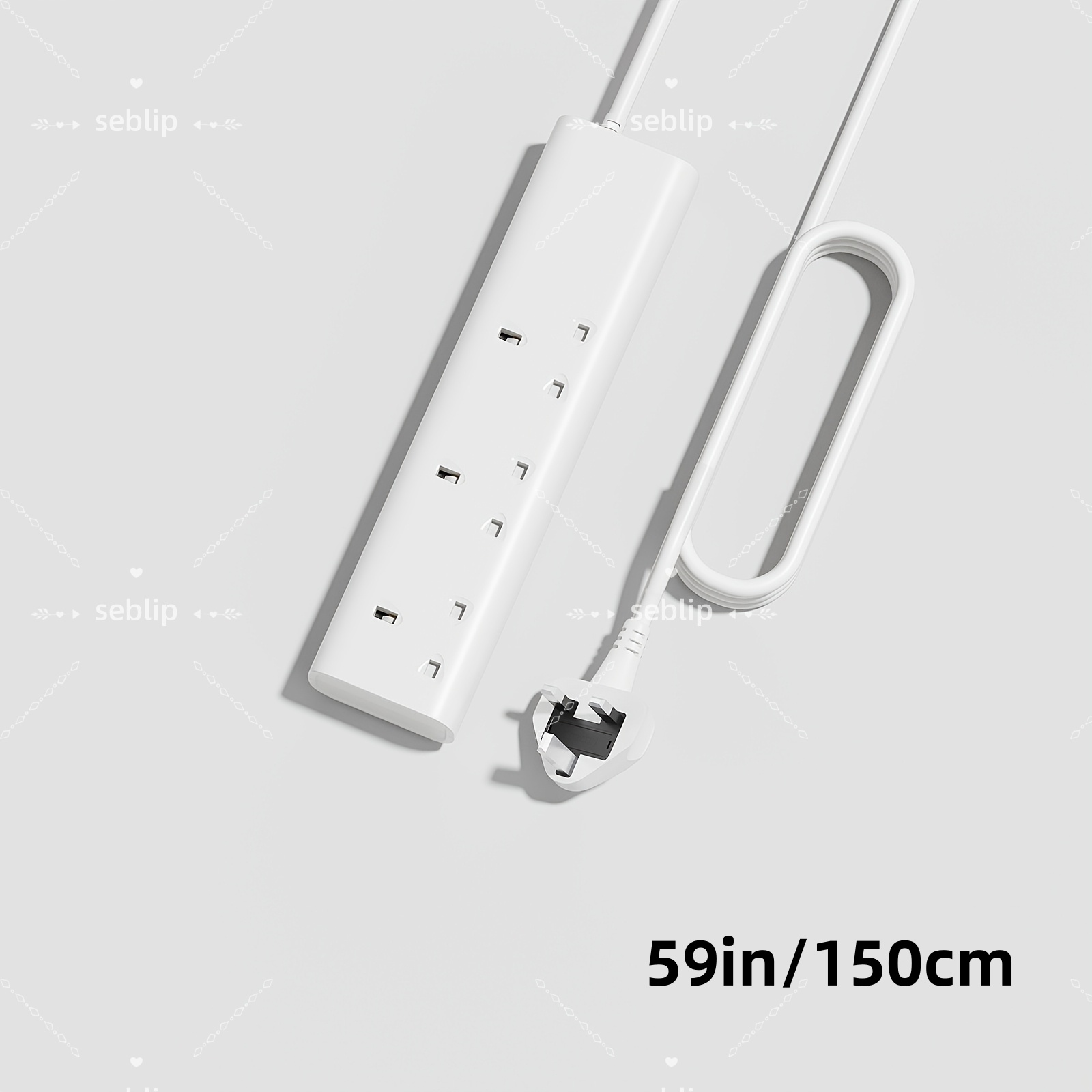 White 3AC 59in/150cm