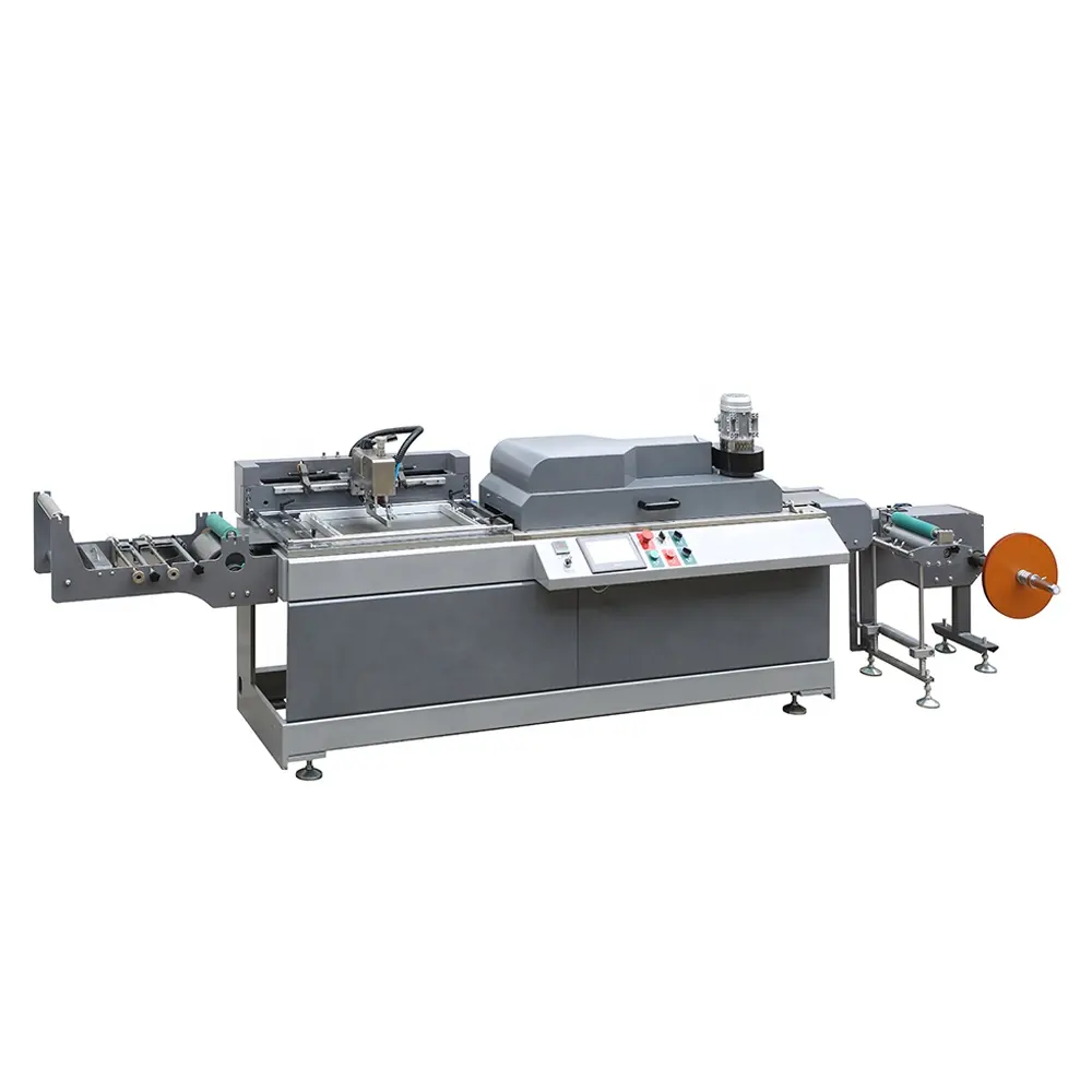 JDZ-2001 automatica rotolo di colore singolo per rotolare macchina per la stampa di etichette serigrafate per lacci di laccio di cotone nastro di indumento etichetta