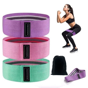 Polyester Yoga Resistance Band Set <strong>Elastic</strong> Stretch <strong>Loop</strong> Workout Bands - Product Image 1