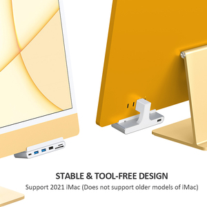 IMC01สำหรับ iMac ฮับ USB C แท่นวางกับ iMac 2021เครื่องมือฟรี HDMI 4K
