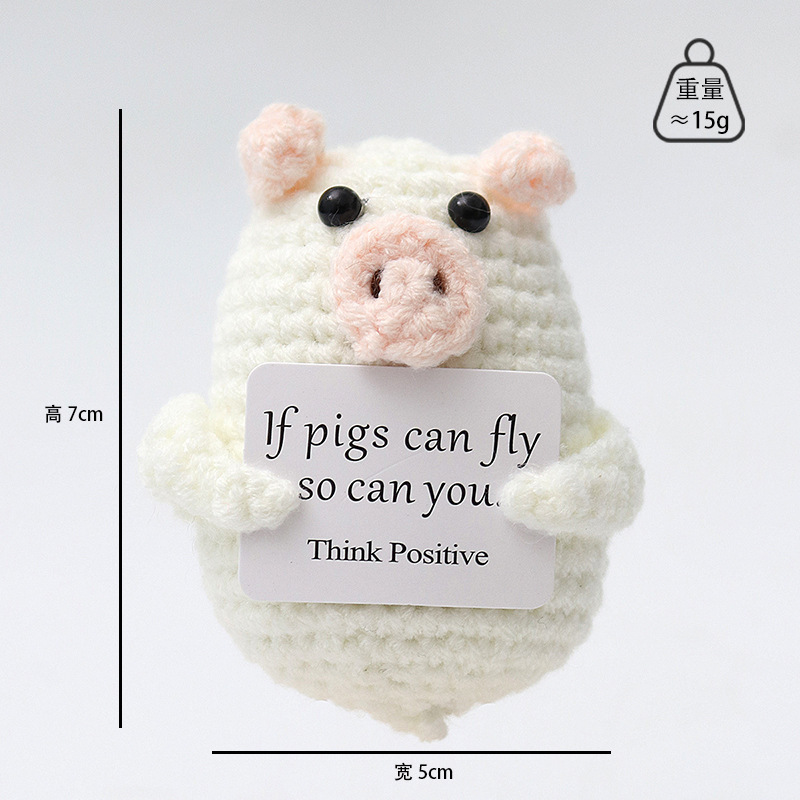 White single-layer ear pigICard