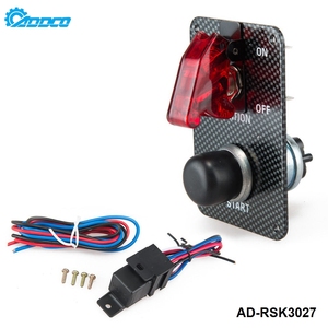 ADDCOレーシングカーエンジンスタートプッシュボタントグルイグニッションスイッチパネル赤色LEDライトAD-RSK3027 - Product Image 3