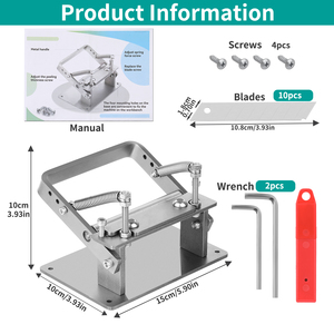 <strong>Manual</strong> Leather Splitter Leather Peeling Machine With <strong>Instructions</strong> <strong>Handle</strong> Leather Peel Working Tools - Product Image 3