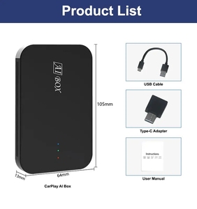 Z4 Không Dây Carplay Adapter <span class=keywords><strong>Android</strong></span> 10 Cổng HD-IN Thông Minh Youtube <span class=keywords><strong>TV</strong></span> Xe Chơi Cho Nhà Máy Có Dây Carplay 4GB 64GB Carplay Ai Hộp - Product Image 3