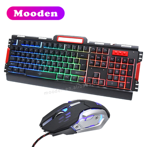 Conjunto Combinado de teclado y ratón con cable para Gaming, Mouse colorido Led con USB, K33, para ordenador de escritorio - Product Image 2