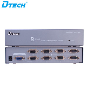 DTECH-Divisor VGA de 8 puertos, Monitor de vídeo/TV/proyector, 250MHz, alta resolución, 1 entrada, 8 salidas