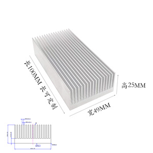 Devre PCB ısı yutucular Led soğutma soğutucu invertör soğutucu için özel alüminyum soğutucu radyatör - Product Image 5
