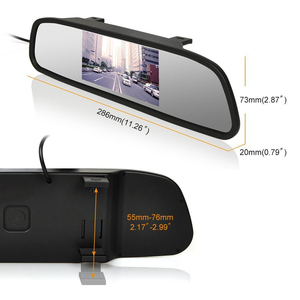 4.3&quot; Car Rearview Mirror Monitor Auto Parking <strong>System</strong> + 8 IR LED Night Vision CCD Car Backup <strong>Reverse</strong> Rear View Camera - Product Image 6