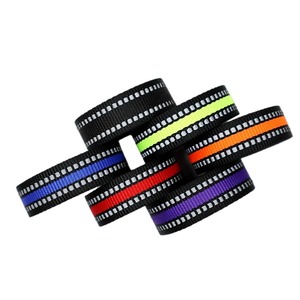 定制高能见度反光织带针织尼龙织带袋宠物狗项圈皮带 - Product Image 1
