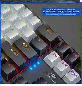 Teclado mecánico de deportes electrónicos k710, separación de línea de tecla, eje reemplazable, juego de computadora, Teclado mecánico con cable de separación