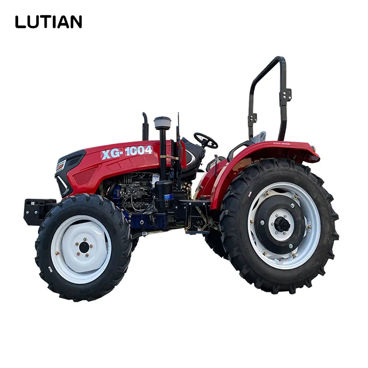 Lutian China agricultura 80hp 90hp 100hp trator com carregador frontal para grandes terras agrícolas