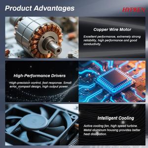 Hypken ổ đĩa 5KW độ chính xác cao không chổi than động cơ <span class=keywords><strong>servo</strong></span> không thấm nước và kèm theo tốc độ định mức 3000 vòng/phút - Product Image 3