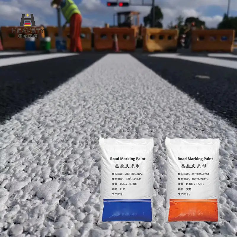 Environment Protection Traffic Coating Thermoplastic Luminescent Hot Melt Reflective Marking Paint For Road Marking