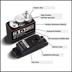 Waterproof Robotic <strong>Servo</strong> BLS3235 7.4V 35KG Metal Gear Brushless Digital <strong>Servos</strong> for 1/8 1/10 1/12 <strong>RC</strong> Car <strong>Robot</strong> - Product Image 3