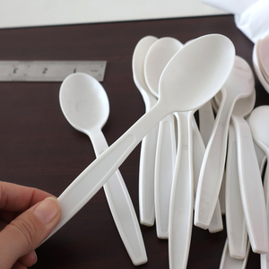 <strong>Single</strong> <strong>Use</strong> Disposable Plastic Knife Fork Spoon PLA Cutlery Set for Fast Food Biodegradable Utensil - Product Image 5