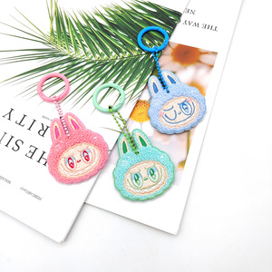 YYXカスタムアニメキーチェーンかわいい刺繍ブーブーペンダントテリー布キータグ (OEM/ODM、無料サンプル) - Product Image 5