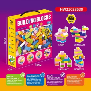 クラシック500pcs450g互換性のあるビルディングブロックDIYクリエイティブプレイデザイナービルディングブロックセット子供用 - Product Image 3