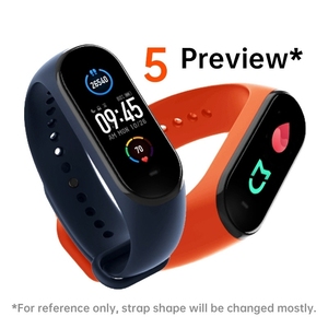 להקת mi מקורי 5 מסך oled ספורט חכם עמיד למים קול אי חכם שליטה הביתה גרסה בינלאומית שעון חכם