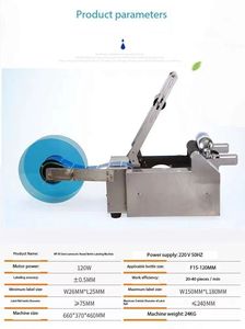 Manuelle runde Weinflaschen-Etikett ier maschine mit Aufkleber klebe etiketten und Datums code - Product Image 2