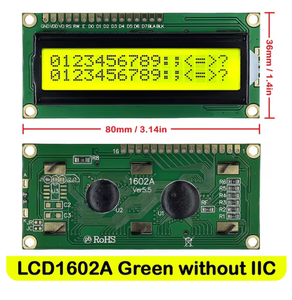 LCD1602 IIC LCD-Anzeige modul 16x2 Zeichen LCD PCF8574T PCF8574 I2C-Adapterschnittstelle 5V Blau Gelb Grün Bildschirm