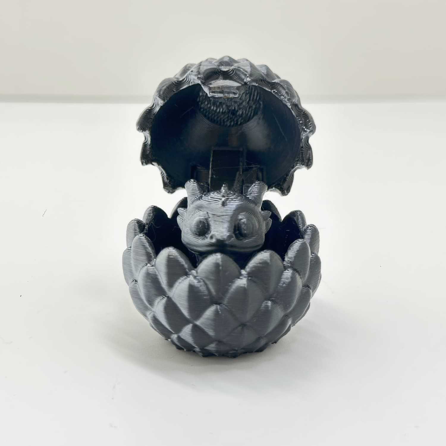 little dragon egg 4.5cm-black silver