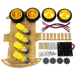 Günstige 2/4WD Roboter Smart Car Chassis Kits mit Speed Encoder für Arduino 51 DIY Education STEM Roboter Smart Car Kit für Studenten