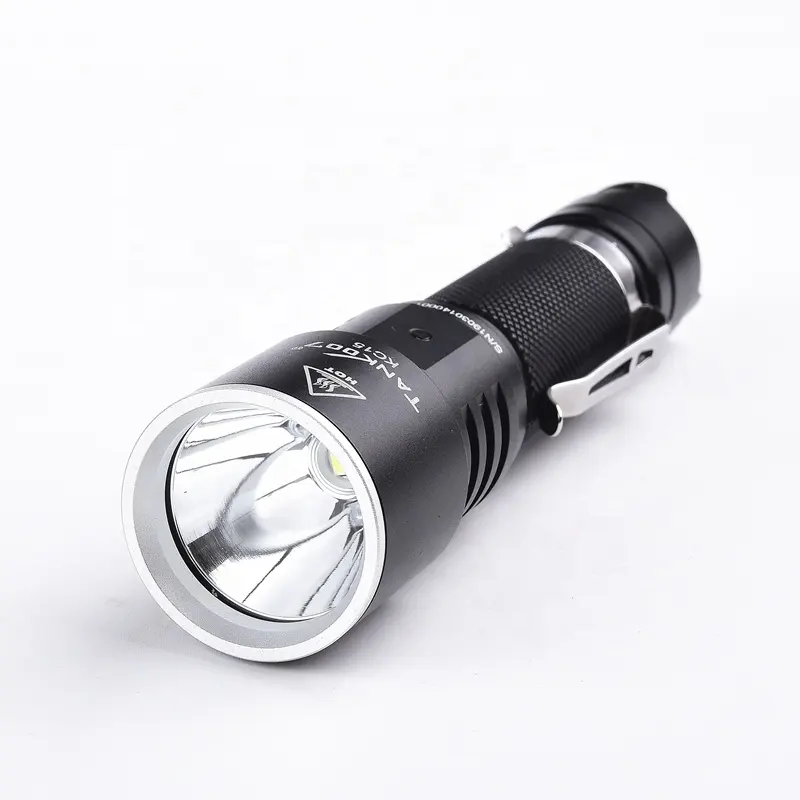 Tank007 police flash light self defense powerful rechargeable battery high power torch LED 1000 lumen tactical flashlight