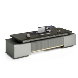 MDF de pintura moderna de gama alta 3200 con LED y escritorio CEO de sistema de alimentación para escritorio de computadora de oficina Boss - Product Image 2