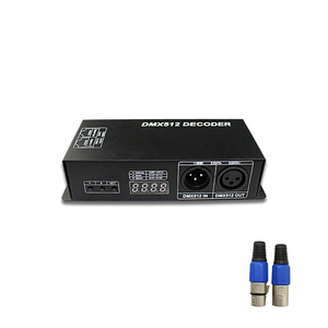 Bete цена dmx to pwm DC12V 24V 8A rgb 3-канальный цифровой дисплей DMX512 декодер для RGB световой полосы - Product Image 1