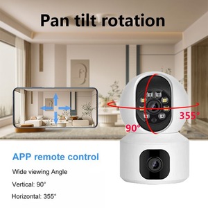Resolución HD Wifi Cámara interior Monitor de bebé Intercomunicador de voz remoto Sistema de cámara CCTV giratoria de 360 grados - Product Image 6