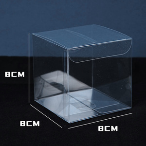 Toptan PVC PET katlama şeffaf plastik kutu ambalaj şeffaf küp küçük şeffaf plastik kutu - Product Image 4