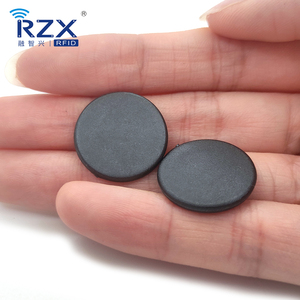 Suitable for High Temperature Sewing on Cloth PPS Material HF Dia15mm Laundry <strong>Tag</strong> 200 Times Washable RFID NFC Coin Mini <strong>Tag</strong> - Product Image 1