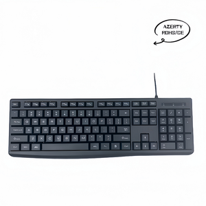 Gran marca mismo CE RHOS104 clave teclado de oficina de negocios teclado óptico ergonómico con cable USB se puede personalizar el idioma