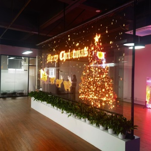 Very Easy to Install High Brightness Holographic Invisible Transparent Led Screen 4000cd/&#65533;O Led Digital Signage <strong>Display</strong> - Product Image 4