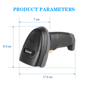 Lector de código de barras con cable RS232 de mano USD leer código de barras código Qr portátil 1D 2D escáner de código de barras para almacén de supermercado - Product Image 4
