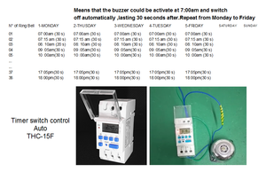 THC-30A 24VDC 30amp Programmier barer Zeit schalter Mini Digital Timer Automatische Wiederholung steuerung Tägliche wöchentliche LCD-Anzeige 12V Max. Spannung 20A - Product Image 4