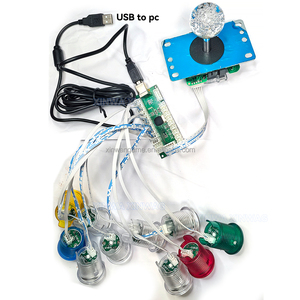 DIY SANWA Джойстик набор светодиодных кнопок с нулевой задержкой USB PC MAME аркадная палка для Raspberry Pi TV BOX монетоприемник игровой автомат - Product Image 4