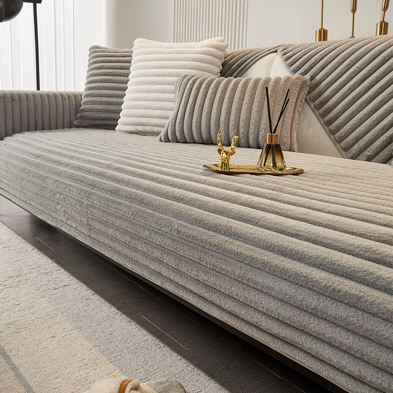 Warm stripes - gray and white