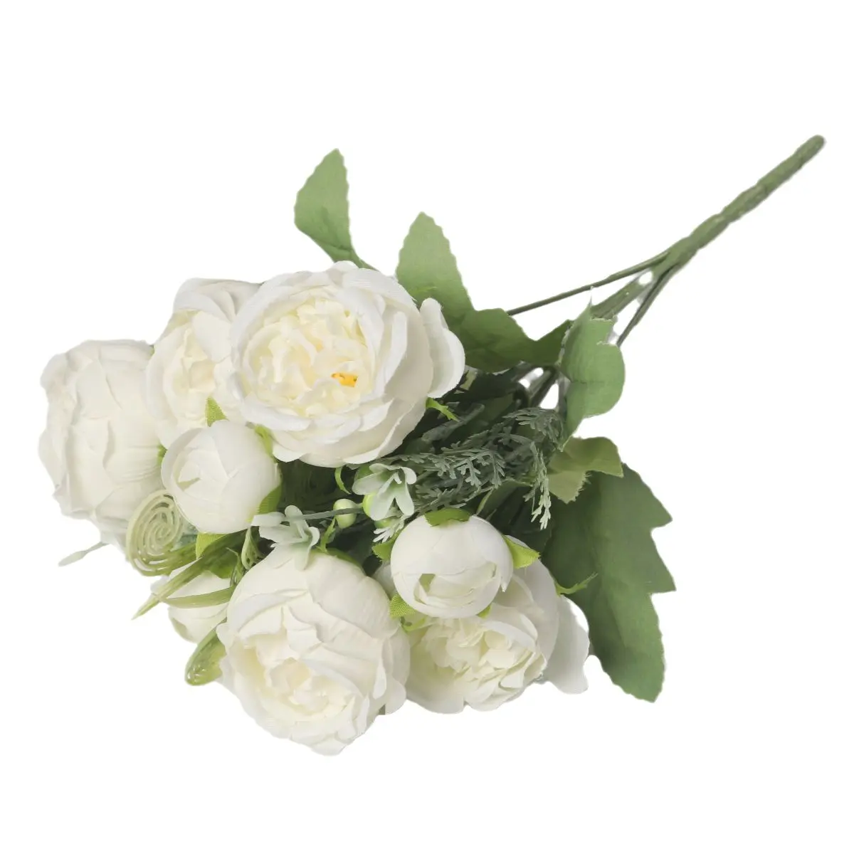 SEASON 15 Cabezas Ramo de rosas de seda artificial Flores para boda Arbusto de flores nupciales